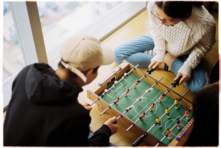 Playing fusball
